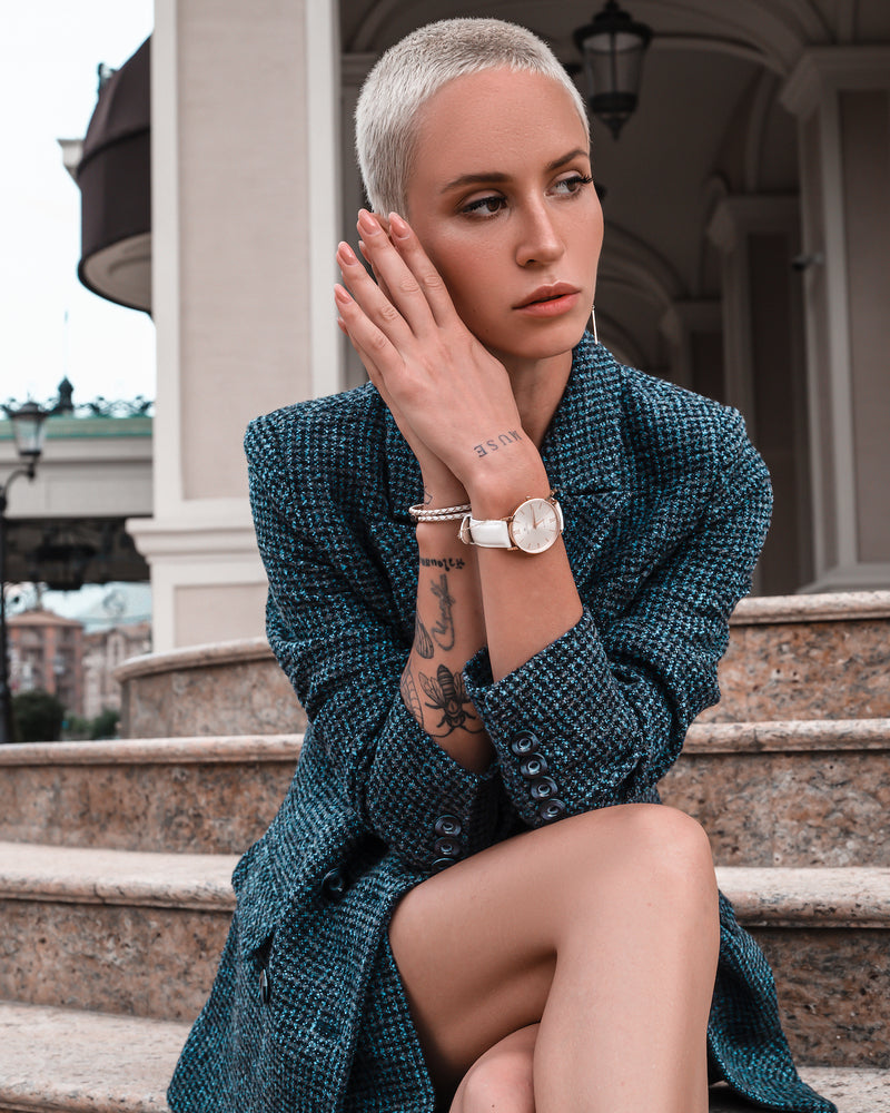 Masistes Classic en-Maille – 36 mm Schweizer Quarzuhr – Roségold