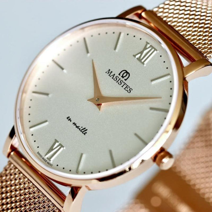 GIFT SET | Classic En-Maille / 36MM | INTERCHANGEABLE METAL AND LEATHER STRAPS 