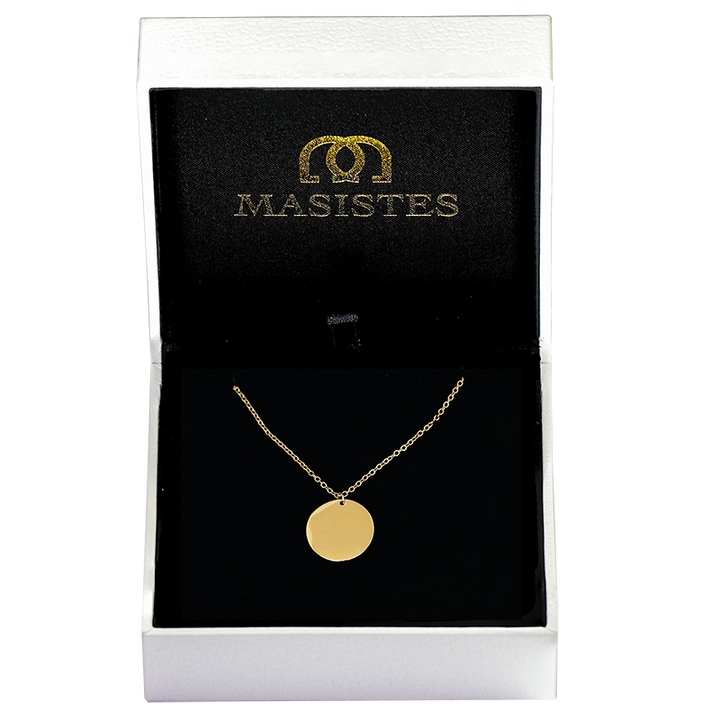 CIRCLE NECKLACE |  JEWELRY:18K GOLD PLATED | CIRCLE NECKLACE | MASISTES