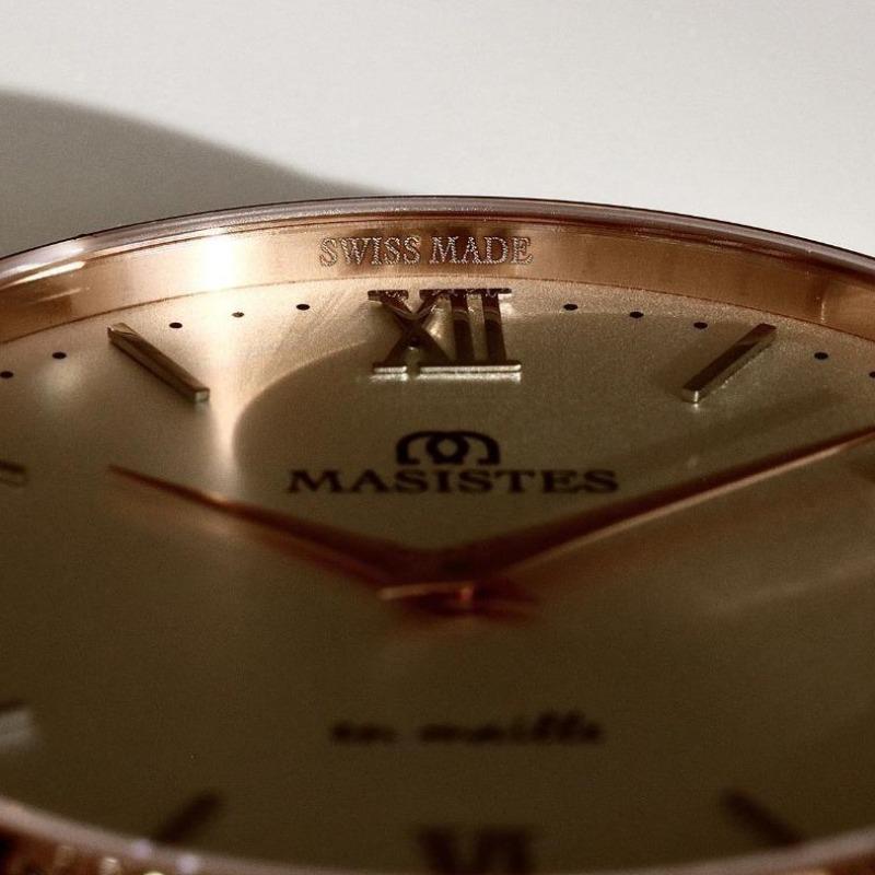 GIFT SET | Classic En-Maille / 36MM | INTERCHANGEABLE METAL AND LEATHER STRAPS 