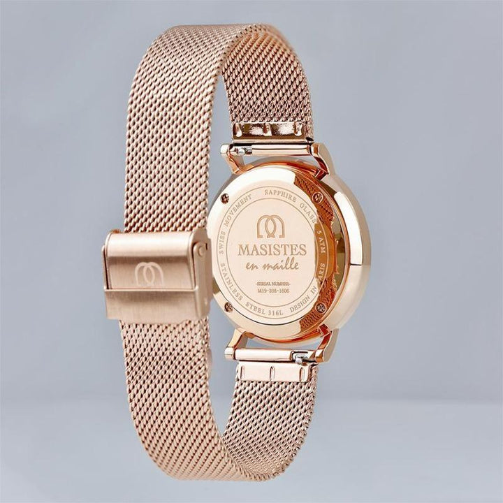 GIFT SET | Classic En-Maille / 36MM | INTERCHANGEABLE METAL AND LEATHER STRAPS 