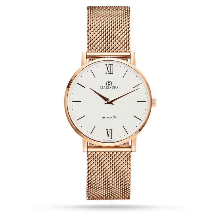 GIFT SET | Classic En-Maille / 36MM | INTERCHANGEABLE METAL AND LEATHER STRAPS 